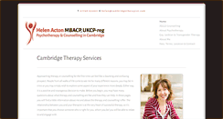Desktop Screenshot of cambridgetherapist.com