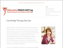 Tablet Screenshot of cambridgetherapist.com